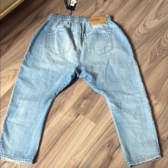 One Teaspoon Blue Relaxed Fit Jeans Soft Denim - Picture 4 of 5